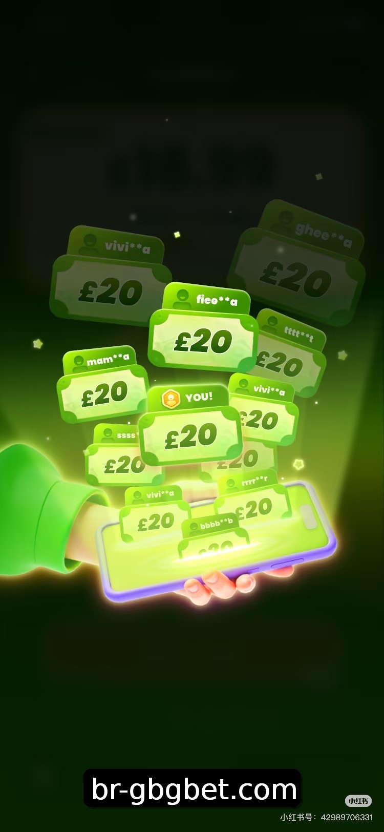 Interface do App gbgbet